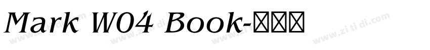 Mark W04 Book字体转换